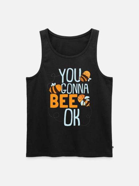 You Gonna Bee Ok - Men's Premium Organic Tank Top - black