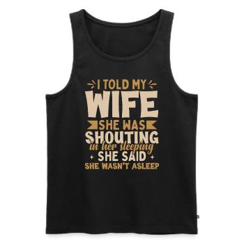 Geburtstag Papa Papa Vater Geschenk - Männer Premium Bio Tank Top - Schwarz - Vorne - Michal (187cm)