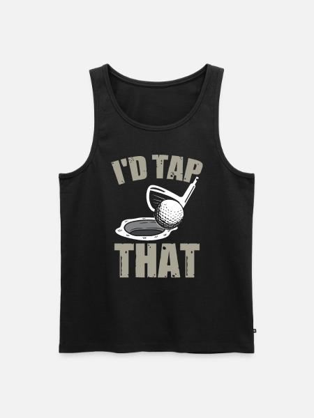 I'd Tap That - Men's Premium Organic Tank Top - black