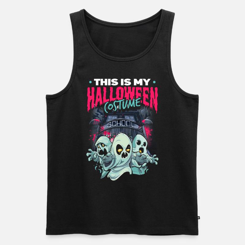 Das ist mein Halloween-Kostüm - Männer Premium Bio Tank Top - Schwarz