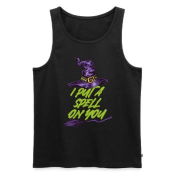 Halloween Witch I Put A Spell On You - Men's Premium Organic Tank Top - black - Front - Michal (187cm)