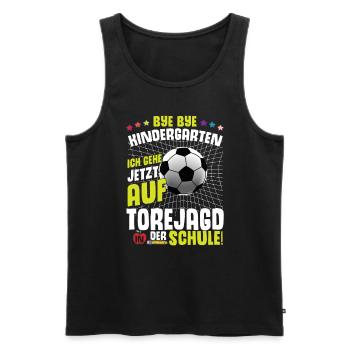 Bye Bye Kindergarten Einschulung - Männer Premium Bio Tank Top - Schwarz - Vorne - Michal (187cm)