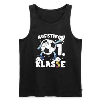 Schüler Grundschule 1. Klasse Fußball - Männer Premium Bio Tank Top - Schwarz - Vorne - Michal (187cm)