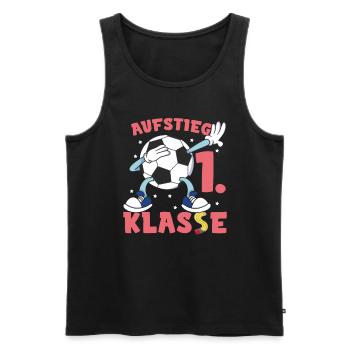 Fußball Schulkind Einschulung - Männer Premium Bio Tank Top - Schwarz - Vorne - Michal (187cm)