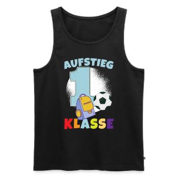 Schulranzen Schultüte Schulstart Schulkind 2023 - Männer Premium Bio Tank Top - Schwarz - Vorne - Michal (187cm)