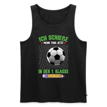 Schulanfang 2023 - Männer Premium Bio Tank Top - Schwarz - Vorne - Michal (187cm)