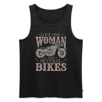 Love several bikes - Men's Premium Organic Tank Top - black - Front - AI Model Male 178 light (178cm)