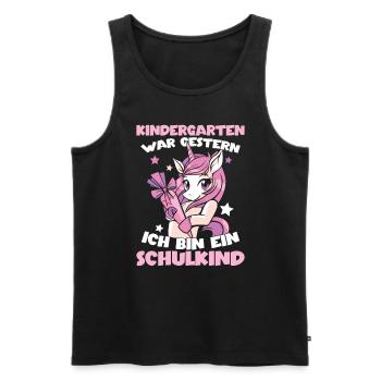 Ich Bin Ein Schulkind Grundschule - Männer Premium Bio Tank Top - Schwarz - Vorne - Michal (187cm)