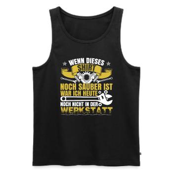 Werkstatt Geschenk Werkzeug Auto Mechaniker - Männer Premium Bio Tank Top - Schwarz - Vorne - Michal (187cm)