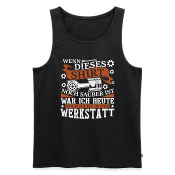 Werkstatt Autoschrauber KFZ Mechaniker - Männer Premium Bio Tank Top - Schwarz - Vorne - AI Model Male 178 light (178cm)