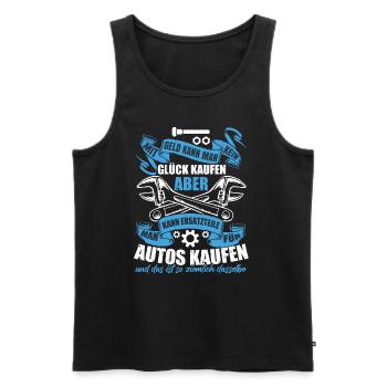 Autoschrauber Werkstatt Mechaniker - Männer Premium Bio Tank Top - Schwarz - Vorne - AI Model Male 178 light (178cm)
