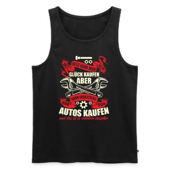 KFZ Mechaniker Auto Werkstatt - Männer Premium Bio Tank Top - Schwarz - Vorne - Michal (187cm)