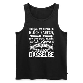 Autoschraube Sprüche Werkstatt Mechaniker - Männer Premium Bio Tank Top - Schwarz - Vorne - AI Model Male 178 light (178cm)