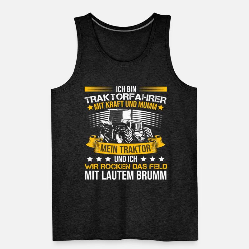 Ich Bin Ein Traktorfahrer Männer Premium Bio Tank Top