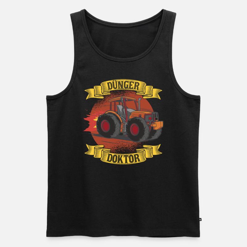 Dünger Doktor - Männer Premium Bio Tank Top - Schwarz