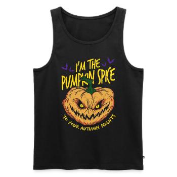 I'm The Pumkin Spice To Your Autmn Nights - Men's Premium Organic Tank Top - black - Front - AI Model Male 178 light (178cm)