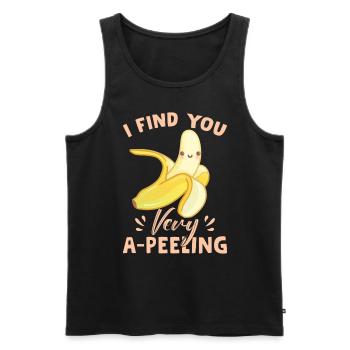 Banane Fruit Femmes Banane - Débardeur bio Premium Homme - noir - Devant - AI Model Male 178 light (178cm)