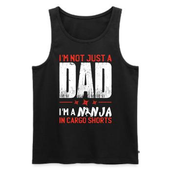 Pops Gift For Men - Men's Premium Organic Tank Top - black - Front - AI Model Male 178 light (178cm)