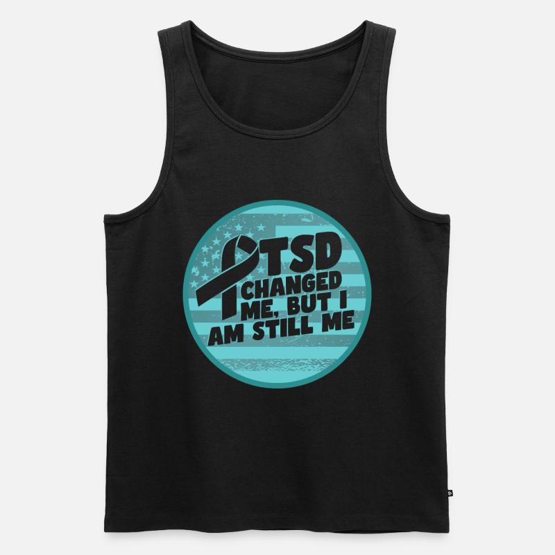 PTBS hat mich verändert | PTBS-Bewusstsein - Männer Premium Bio Tank Top - Schwarz
