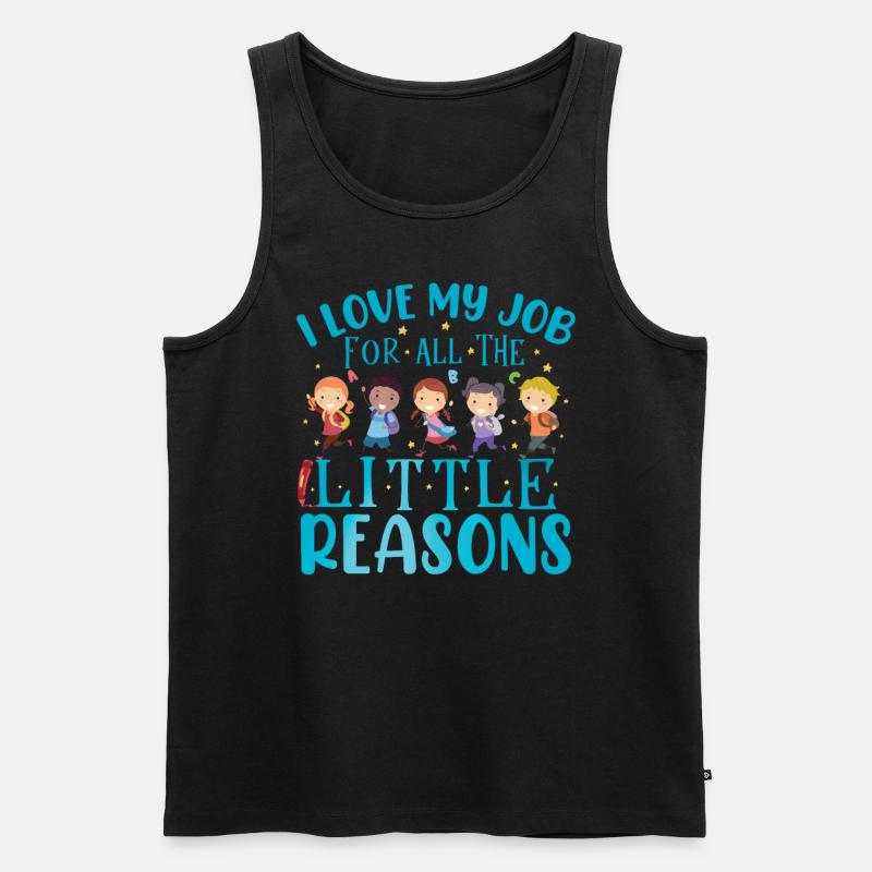 Montessori-Lehrerin - Männer Premium Bio Tank Top - Schwarz