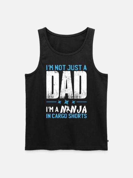 Funny Dad Saying - Men's Premium Organic Tank Top - black