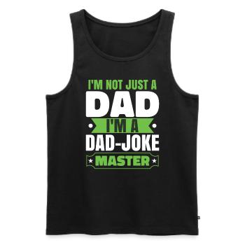 Papa Maître Blague - Débardeur bio Premium Homme - noir - Devant - Michal (187cm)