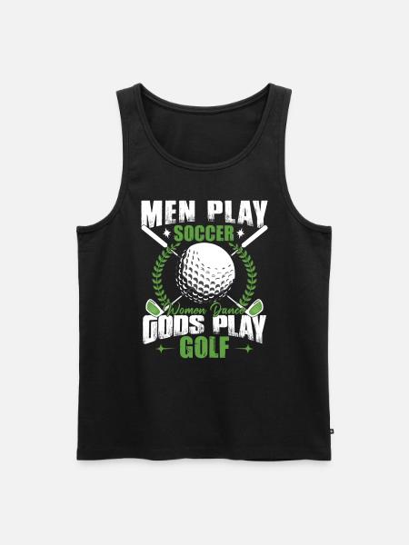 Les dieux jouent au golf - Débardeur bio Premium Homme - noir