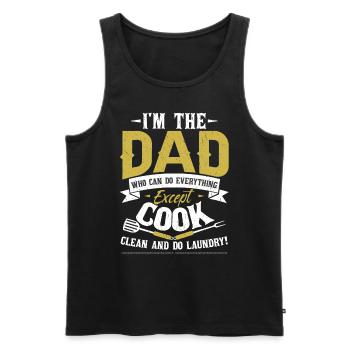Lustige Pops Vatertag Witz Papa Papa Ehemann - Männer Premium Bio Tank Top - Schwarz - Vorne - Michal (187cm)