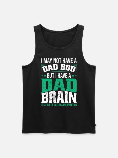 Dad Brain Funny - Men's Premium Organic Tank Top - black