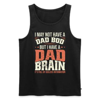 Je n’ai peut-être pas de papa Bod - Débardeur bio Premium Homme - noir - Devant - Michal (187cm)