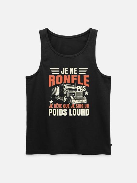 Poids Lourd - Débardeur bio Premium Homme - noir