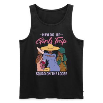 Girls Trip Sqaud Auf Freiem - Männer Premium Bio Tank Top - Schwarz - Vorne - Michal (187cm)