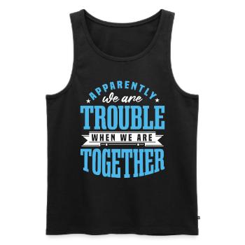 Funny Girls Trip - Men's Premium Organic Tank Top - black - Front - Michal (187cm)