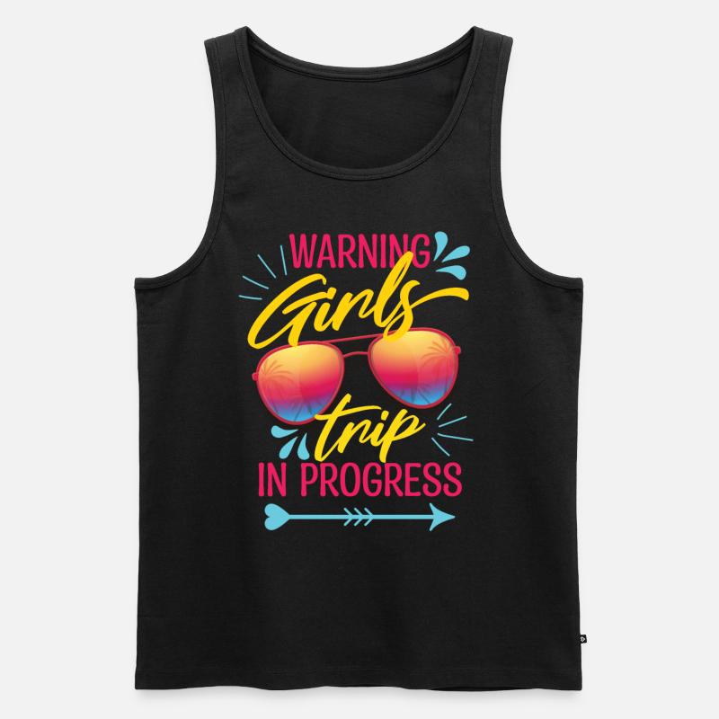 Sommer-Mädchenreise-Wiedersehen - Männer Premium Bio Tank Top - Schwarz