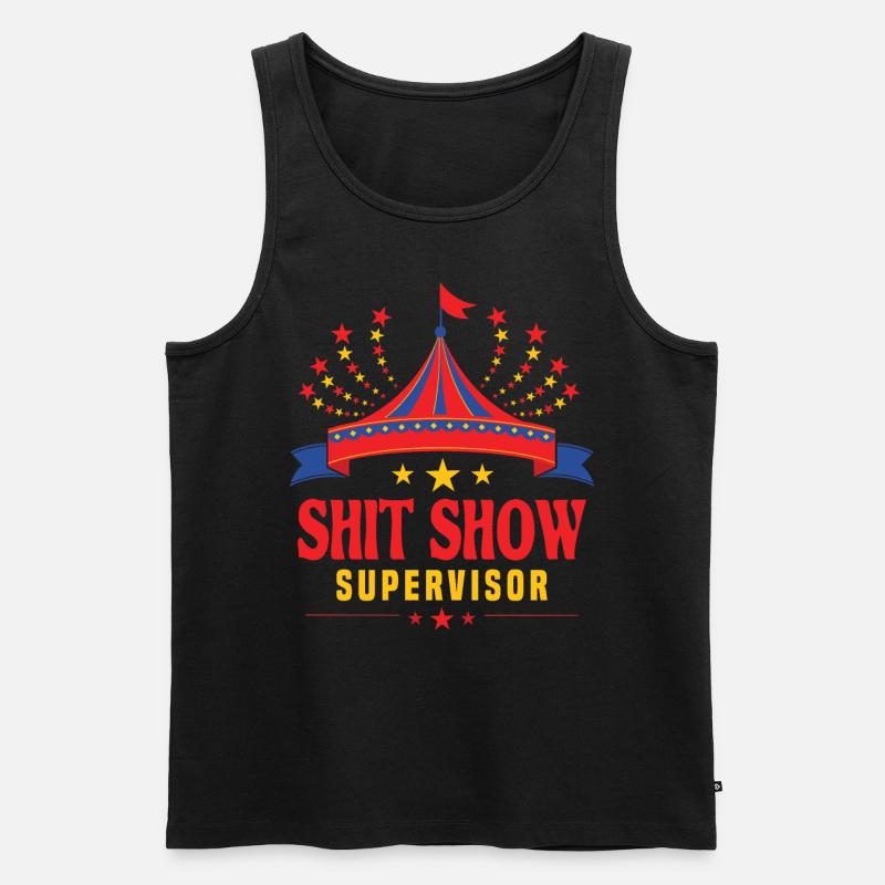 Zirkus Scheißshow Supervisor - Männer Premium Bio Tank Top - Schwarz