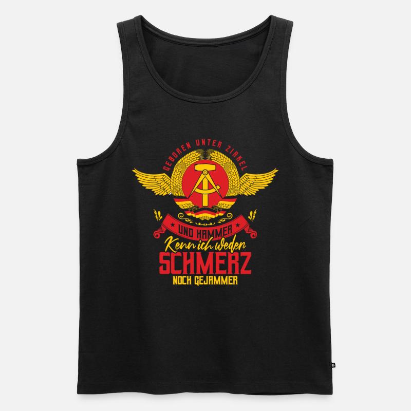 DDR Sprüche & Geschenke - Männer Premium Bio Tank Top - Schwarz