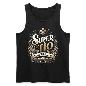 Super Uncle Deluxe Edition - Men's Premium Organic Tank Top - black - Front - Michal (187cm)