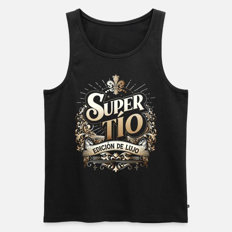 Super Oncle Édition Deluxe - Débardeur bio Premium Homme - noir