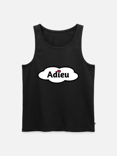 Adieu - Männer Premium Bio Tank Top - Schwarz