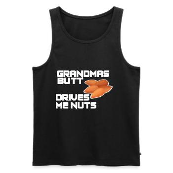 Les fesses de grand-mère me rendent fou Funnier - Débardeur bio Premium Homme - noir - Devant - Michal (187cm)