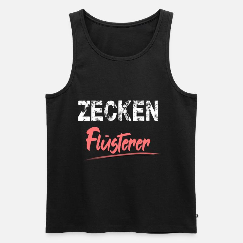 Zecken Flüsterer für den Tierarzt oder - Männer Premium Bio Tank Top - Schwarz