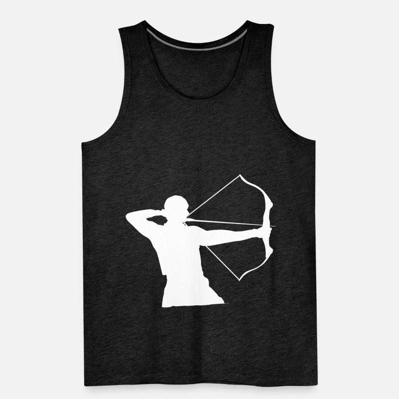 Bogenschießen Bogenschütze Geschenk Pfeil Bogen Männer Premium Bio Tank Top