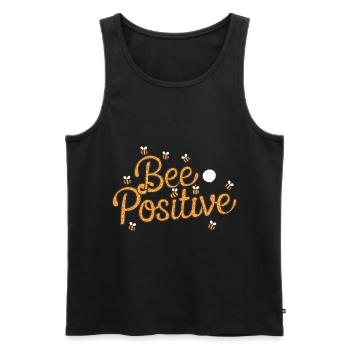 Bee Beekeeper Positive - Männer Premium Bio Tank Top - Schwarz - Vorne - Michal (187cm)