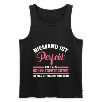 Perfekte Schwiegertochter - Männer Premium Bio Tank Top - Schwarz - Vorne - Michal (187cm)