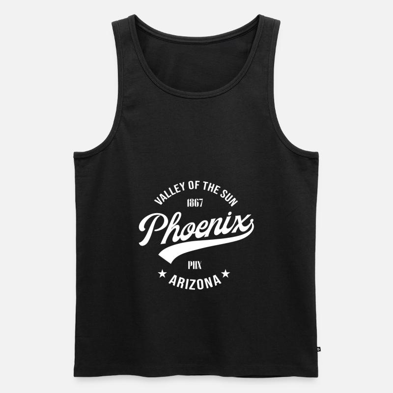 Phoenix Arizona - Männer Premium Bio Tank Top - Schwarz