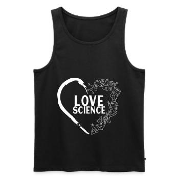 Chemistry Biochemistry - Men's Premium Organic Tank Top - black - Front - AI Model Male 178 light (178cm)