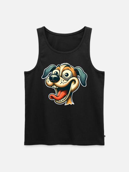 Dog - Men's Premium Organic Tank Top - black