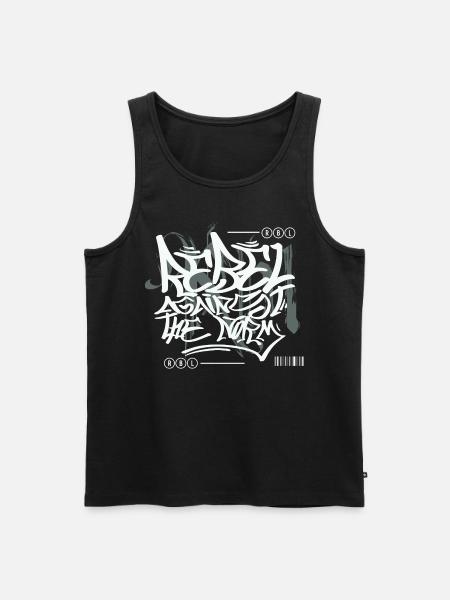 Graffiti urbain streetwear - Débardeur bio Premium Homme - noir