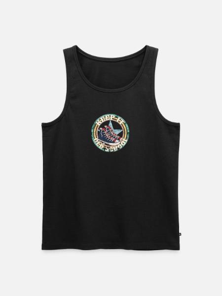 keep it old school - Männer Premium Bio Tank Top - Schwarz