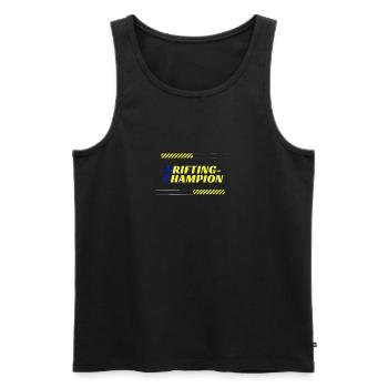 Drifting Champion - Männer Premium Bio Tank Top - Schwarz - Vorne - Michal (187cm)